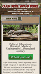Mobile Screenshot of cajunprideswamptours.com